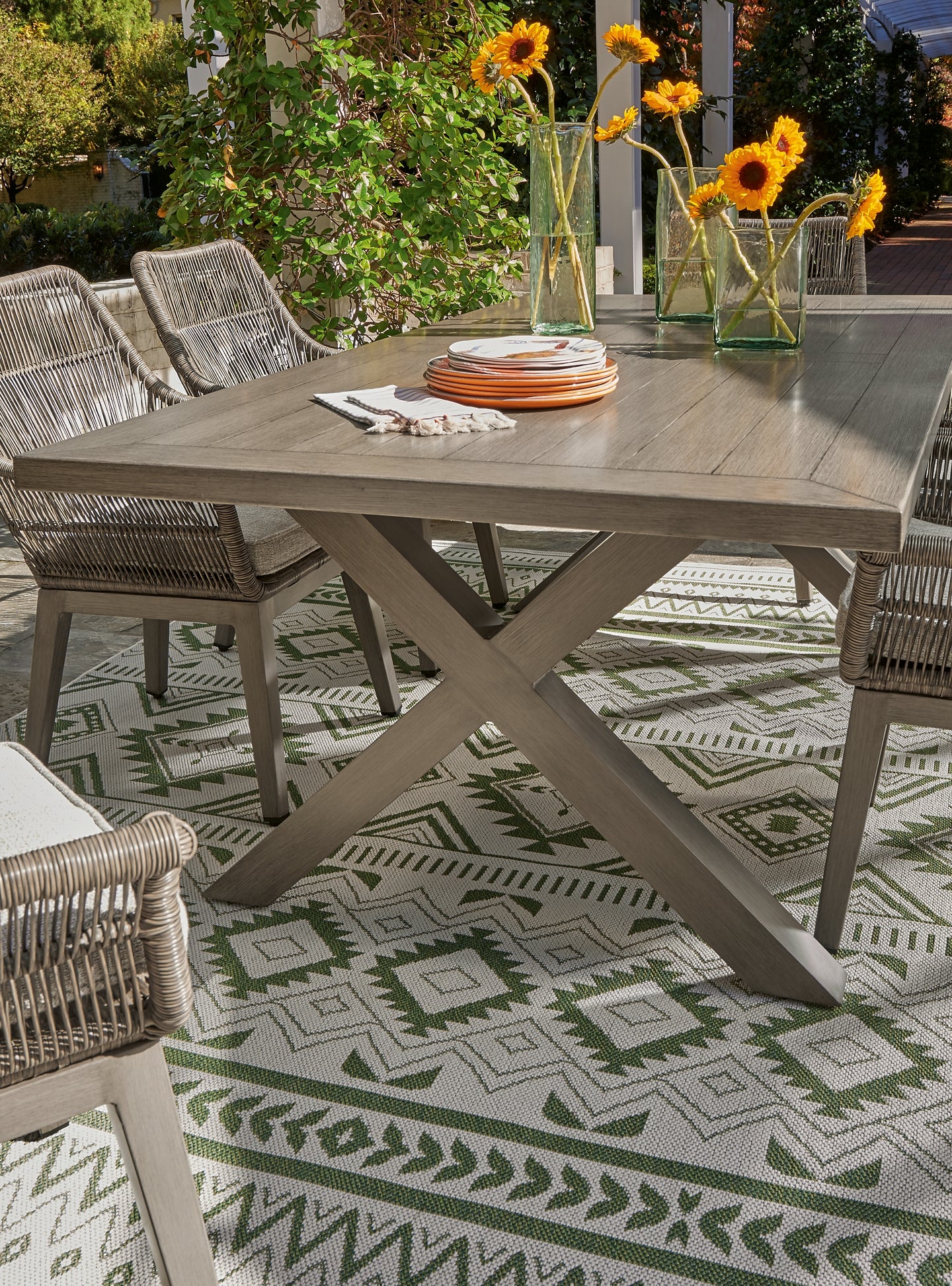 Beach Front Outdoor Dining Table and 6 Chairs