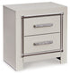 Zyniden Two Drawer Night Stand