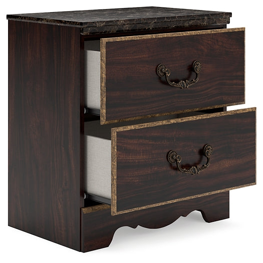 Glosmount Two Drawer Night Stand