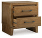 Sherbana Two Drawer Night Stand